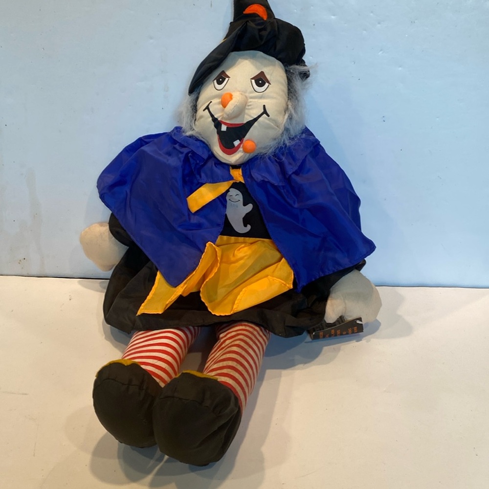 NWT and Vintage Large Plush Witch Doll